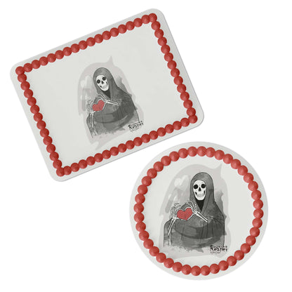 Loving Reaper Heart Edible Cake Topper