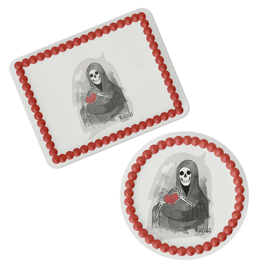 Loving Reaper Heart Edible Cake Topper