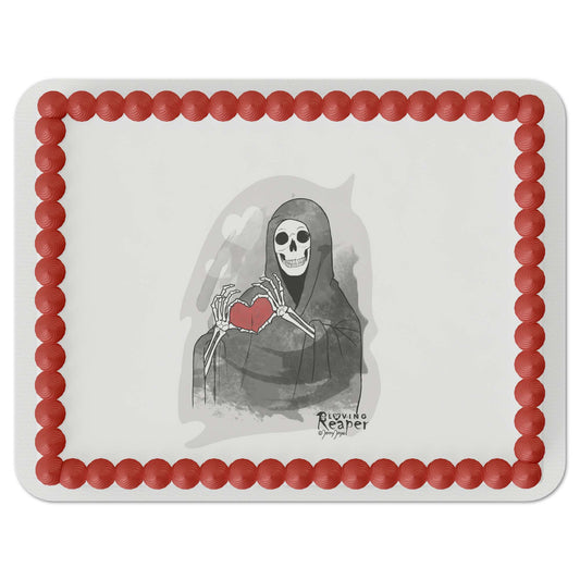Loving Reaper Heart Edible Cake Topper