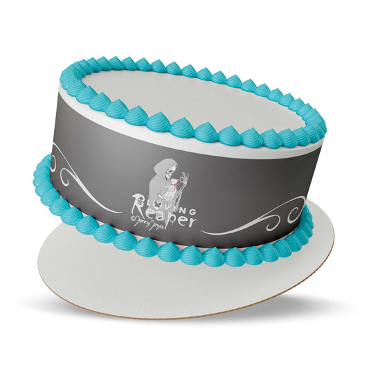 Loving Reaper Gray Edible Cake Strips