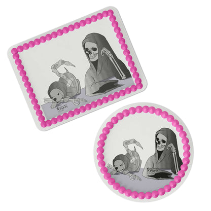 Loving Reaper Puppy Assistant Edible Cake Topper