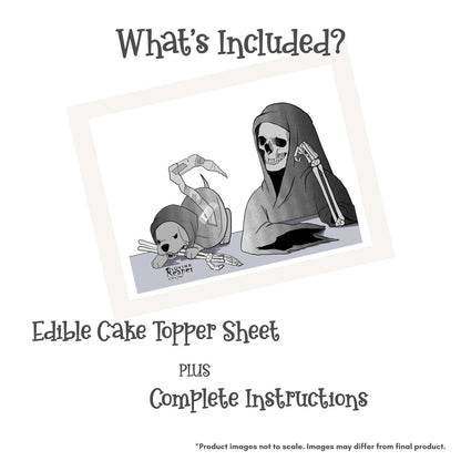 Loving Reaper Puppy Assistant Edible Cake Topper