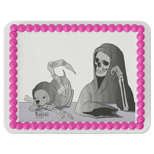 Loving Reaper Puppy Assistant Edible Cake Topper