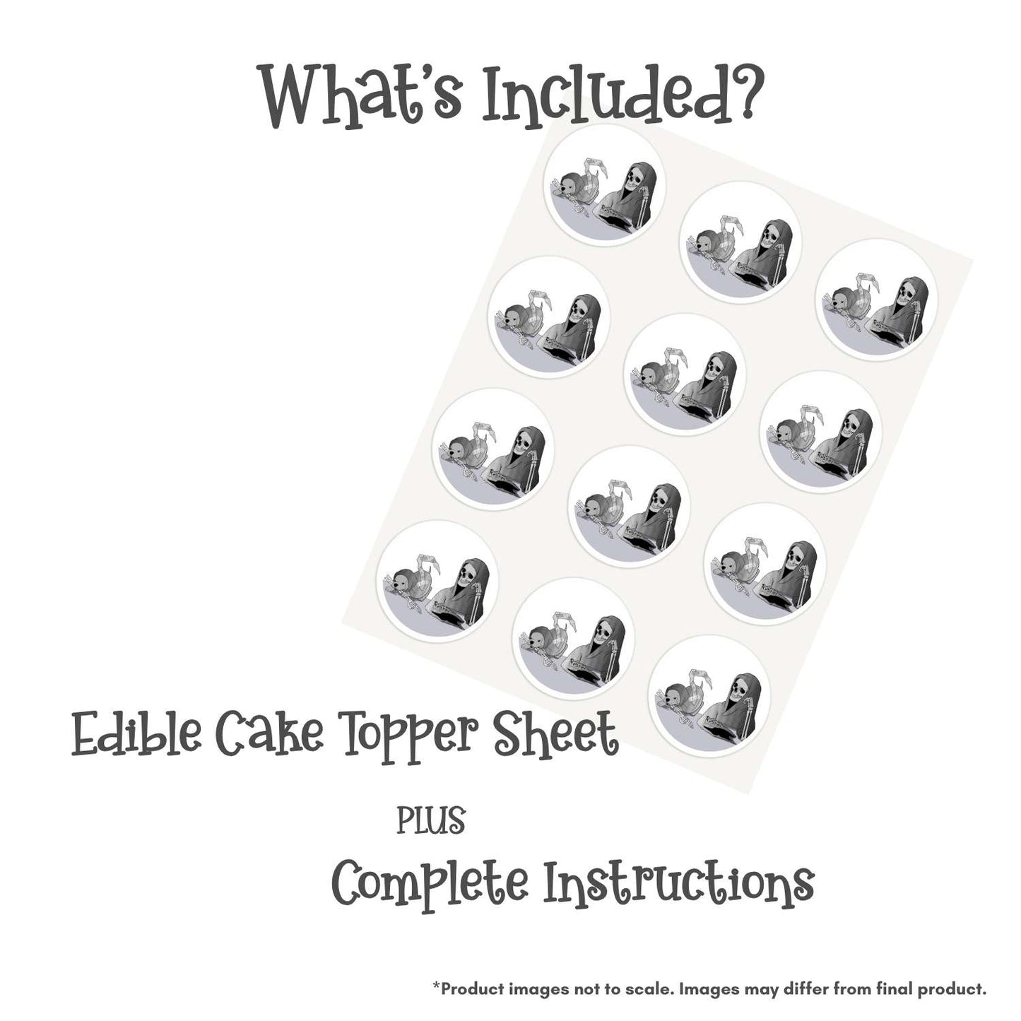 Loving Reaper Puppy Assistant Edible Cake Topper