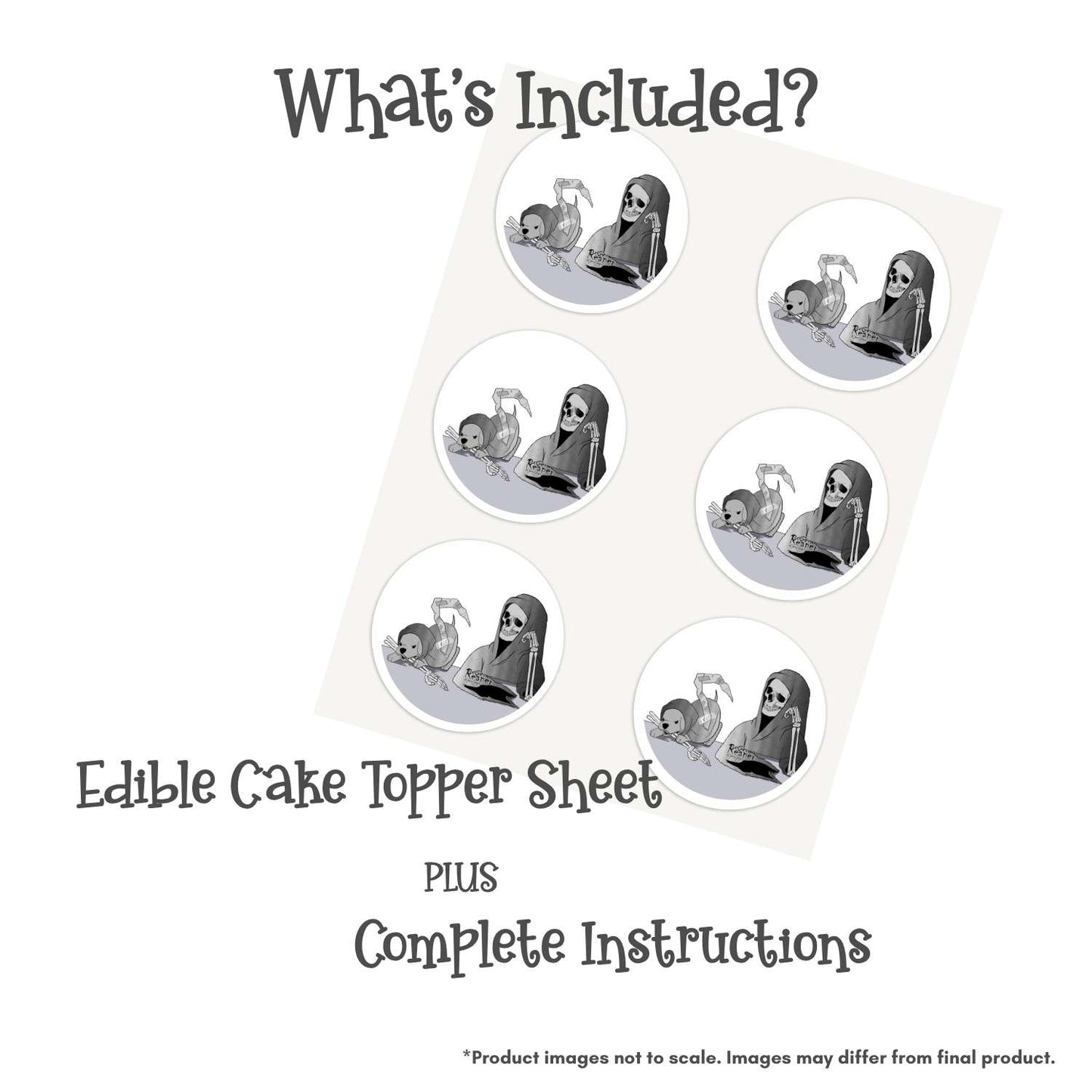 Loving Reaper Puppy Assistant Edible Cake Topper