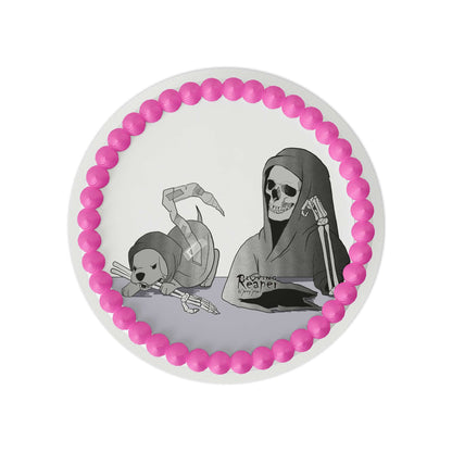 Loving Reaper Puppy Assistant Edible Cake Topper