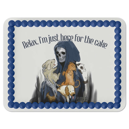 Loving Reaper Relax Edible Cake Topper