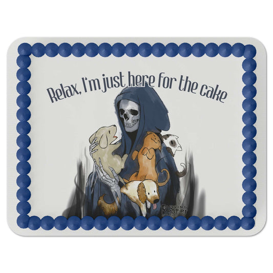 Loving Reaper Relax Edible Cake Topper