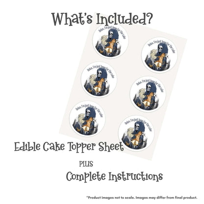 Loving Reaper Relax Edible Cake Topper