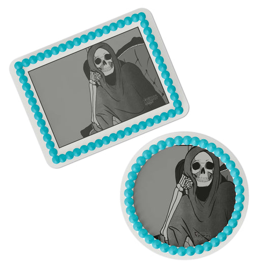 Loving Reaper Candid Moment Edible Cake Topper