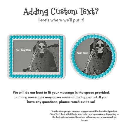 Loving Reaper Candid Moment Edible Cake Topper