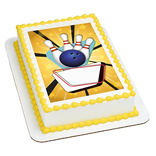 Bowling PhotoCake® Edible Cake Topper Icing Image for 1/4 Sheet cake or larger