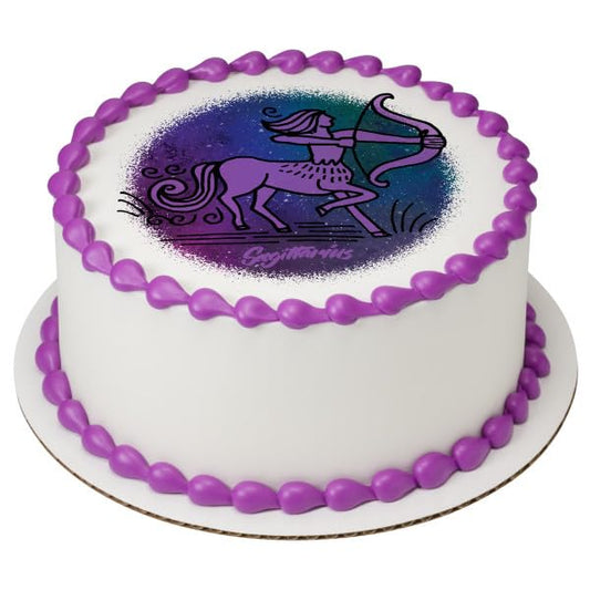 Sagittarius Zodiac Sign PhotoCake® Edible Cake Topper Icing Image for 6 inch Round cake or larger