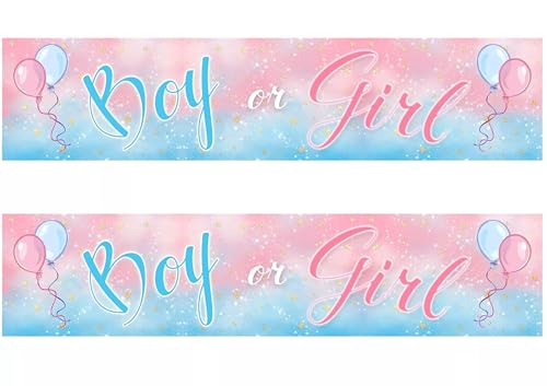 Gender Reveal Edible Image cake border 2 Strips per sheet 3.5x10.5 inchs