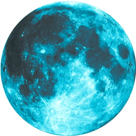 Blue Moon Ceramic Car Coaster Set 2.56" (2 Pack)