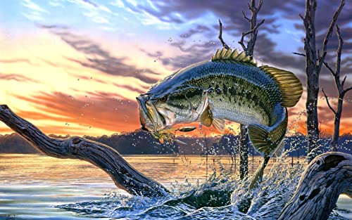 Bass Fish Edible Cake Topper