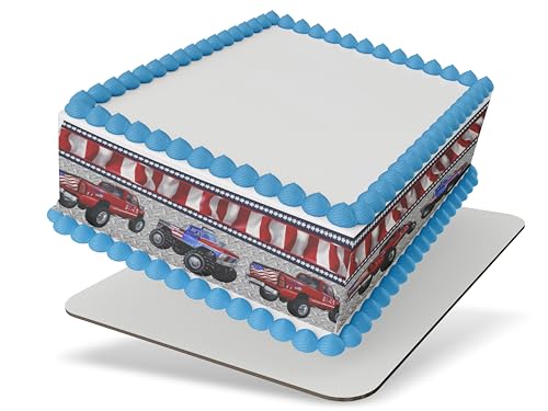 Truck cake border 3 Strips 2.5x10.5 inchs in size