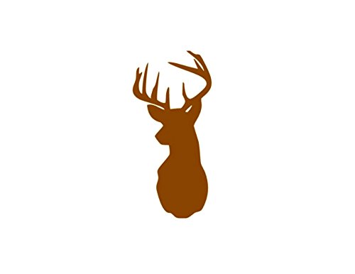 6" Round ~ Deer Head Silhouette Birthday ~ Edible Cake/Cupcake Topper