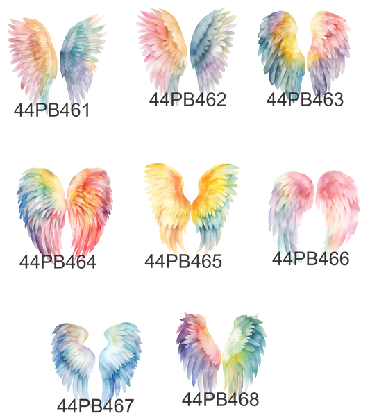 Poppie Badges -- POPS -- Angel Wings