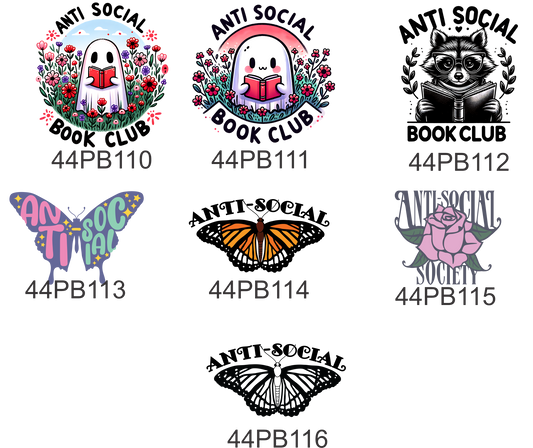 Poppie Badges -- POPS -- AntiSocial