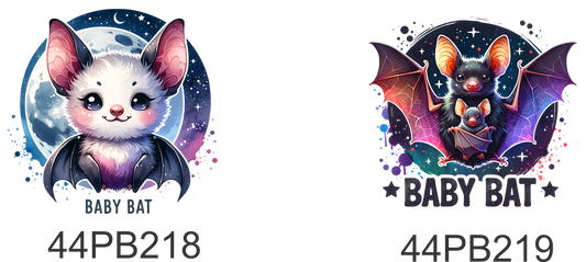 Poppie Badges -- POPS -- Baby Bats