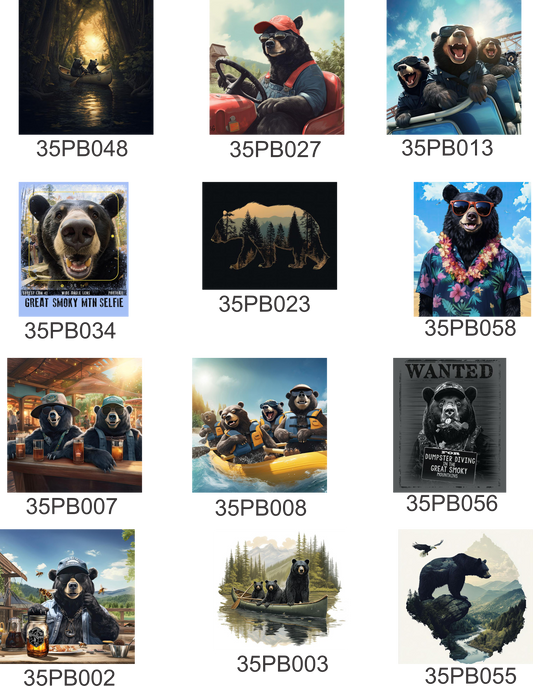 Poppie Badges -- POPS -- Bears!
