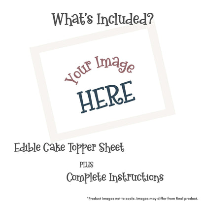Create Your Own Edible Cake Topper - Horizontal Quarter Sheet