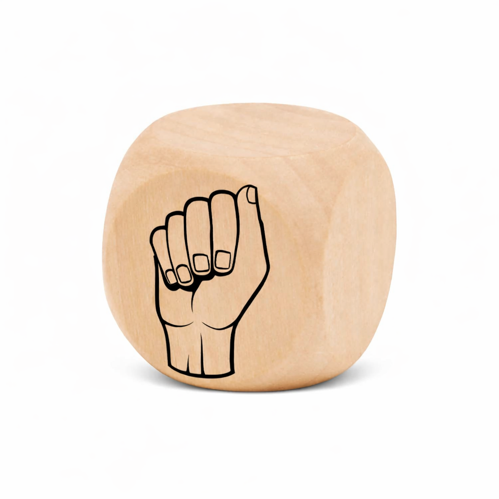Custom Printed 12MM Wooden Dice – 4 Sides Personalized – Unfinished Natural Wood Craft Dice Blocks for DIY Projects, Games & Classroom Activities. Set of 24
