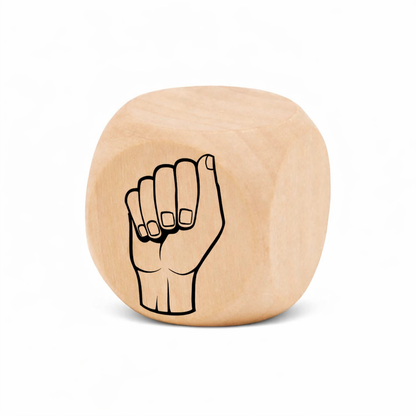 Custom Printed 12MM Wooden Dice – 4 Sides Personalized – Unfinished Natural Wood Craft Dice Blocks for DIY Projects, Games & Classroom Activities. Set of 24
