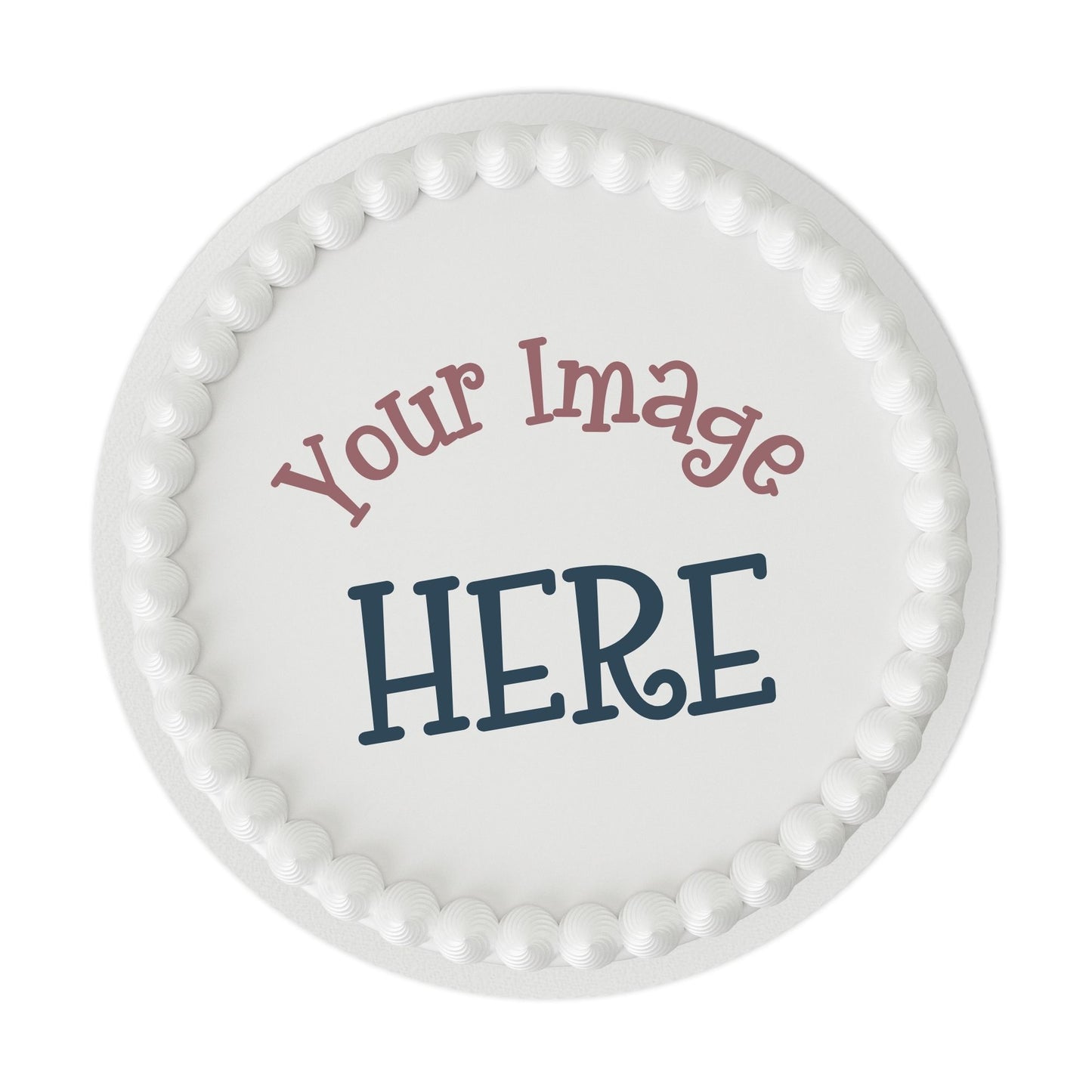 Create Your Own Edible Cake Topper - Round