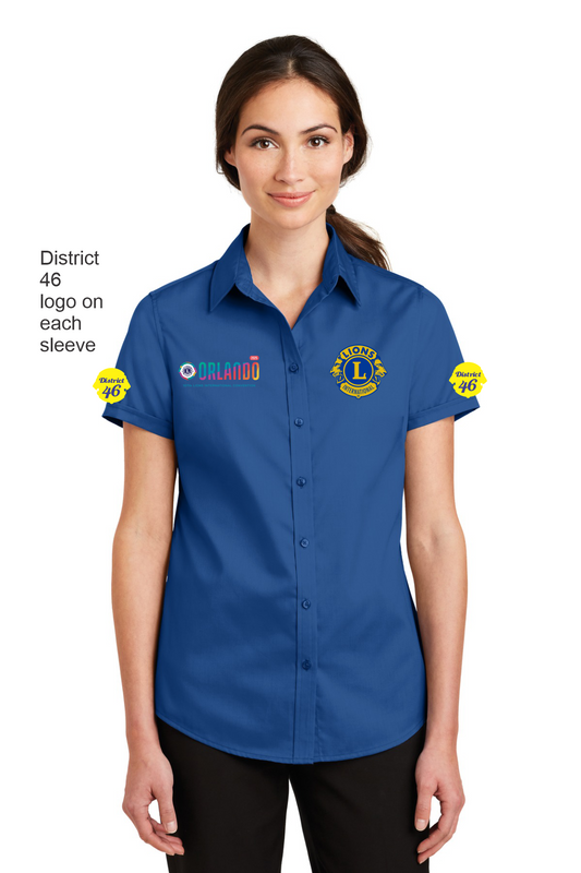 Cotton Short Sleeve Ladies Shirt