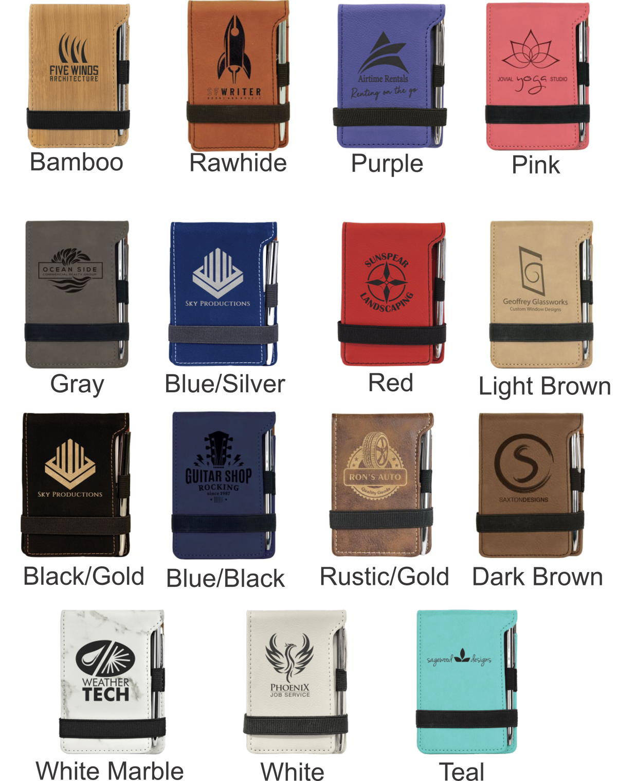 Leatherette Notepad Leatherette Notepad – Whimsy's