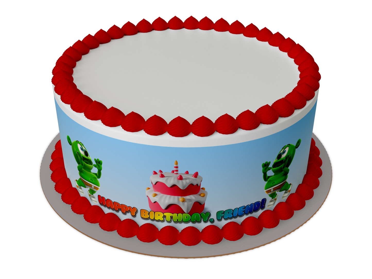 Gummibar and Friends® Cake Edible Cake Topper