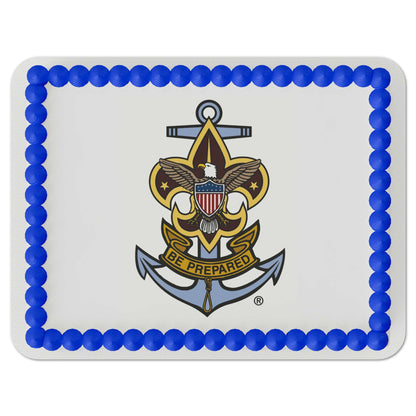 Sea Scout Emblem Quarter Sheet Edible Cake Topper