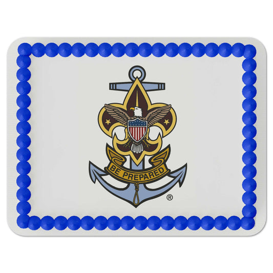 Sea Scout Emblem Quarter Sheet Edible Cake Topper