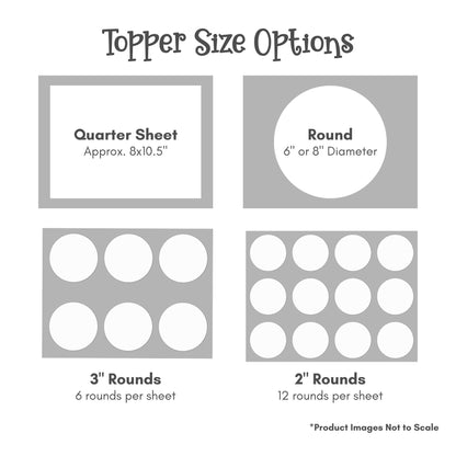 Create Your Own Edible Cake Topper - Round