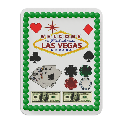 Welcome to Las Vegas 1/4 Sheet Edible Cake Topper