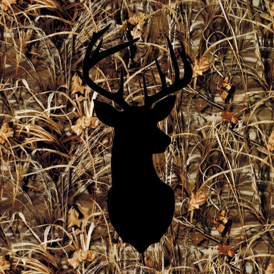 Wetland Camouflage Deer Hunting Camo Edible Cake topper fit 1/4 sheet cake or larger
