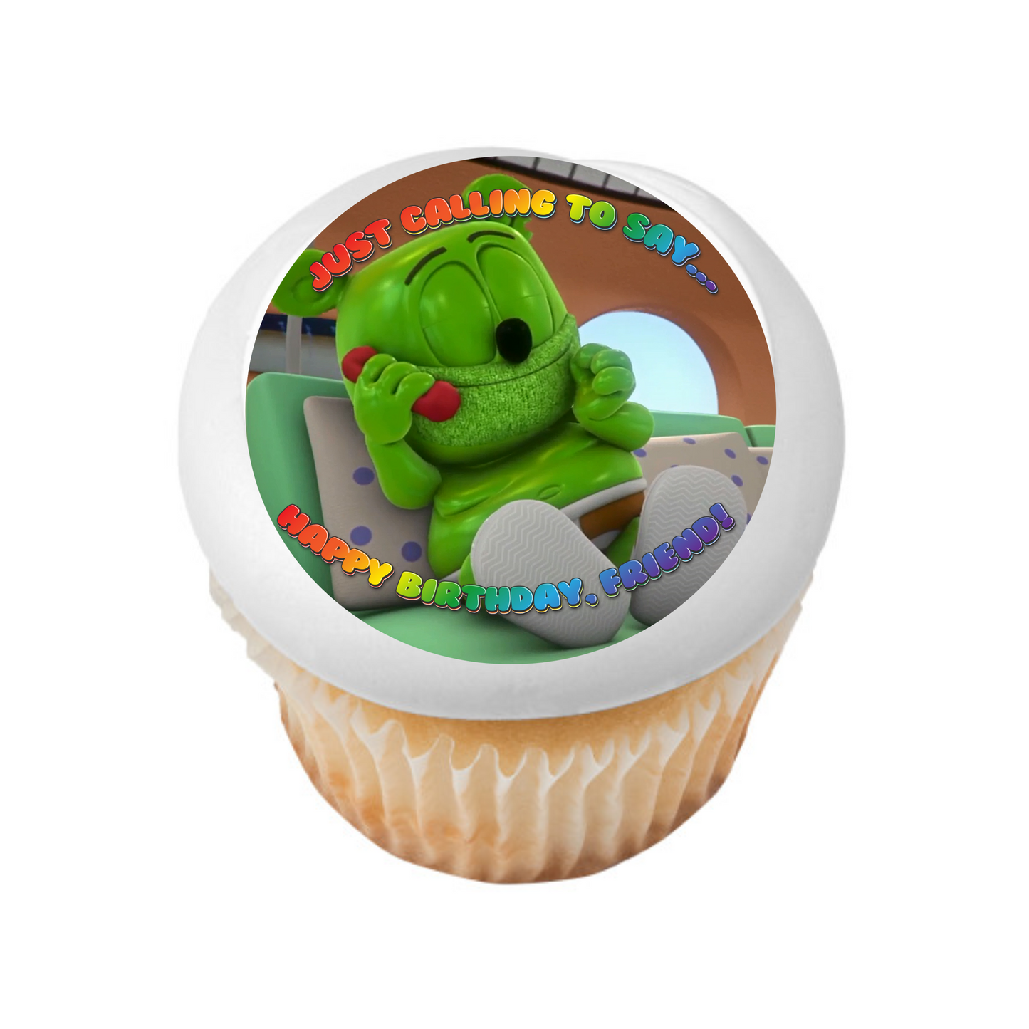 Gummibar and Friends® Calling Edible Cake Topper