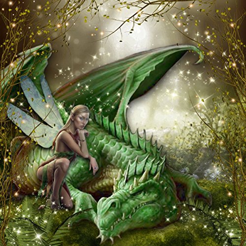 Dragons and Fairies Edible Icing Image (1/4 Sheet)