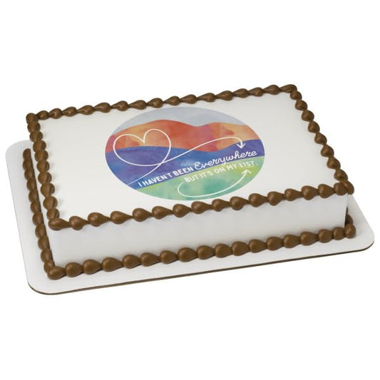 I haven't Been Everywhere PhotoCake® Edible Cake Topper Icing Image,