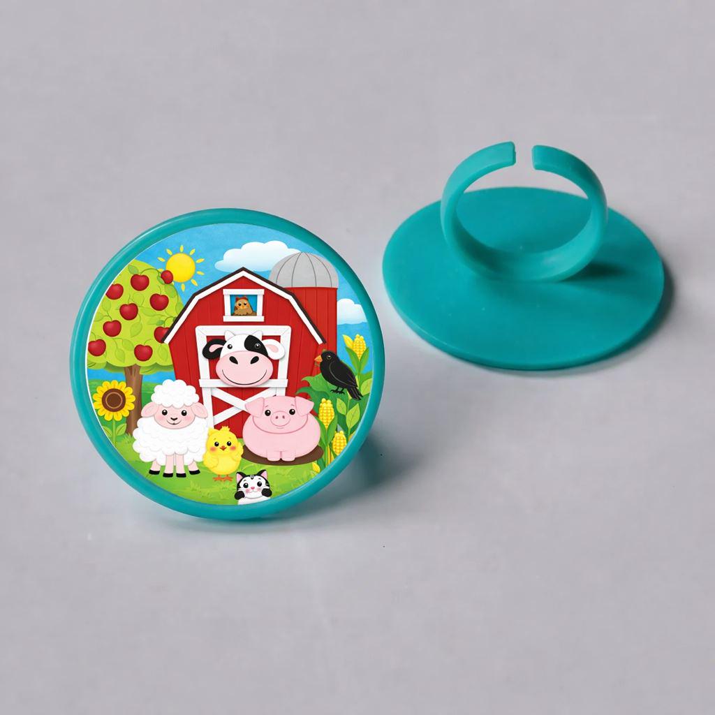 Custom Logo Cupcake Toppers – Personalized Photo or Business Logo – Printed Cupcake Rings for Parties & Events