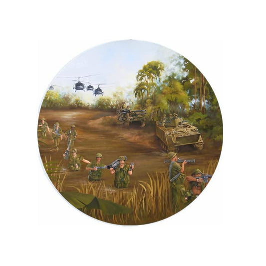 You are Not Forgotten Vietnam Ceramic Car Coaster Set 2.56" (2 Pack)