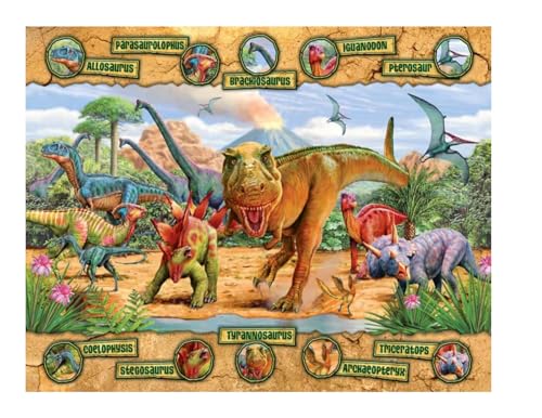 Dinosaurs Edible Icing Image Cake Topper (1/4 Sheet)