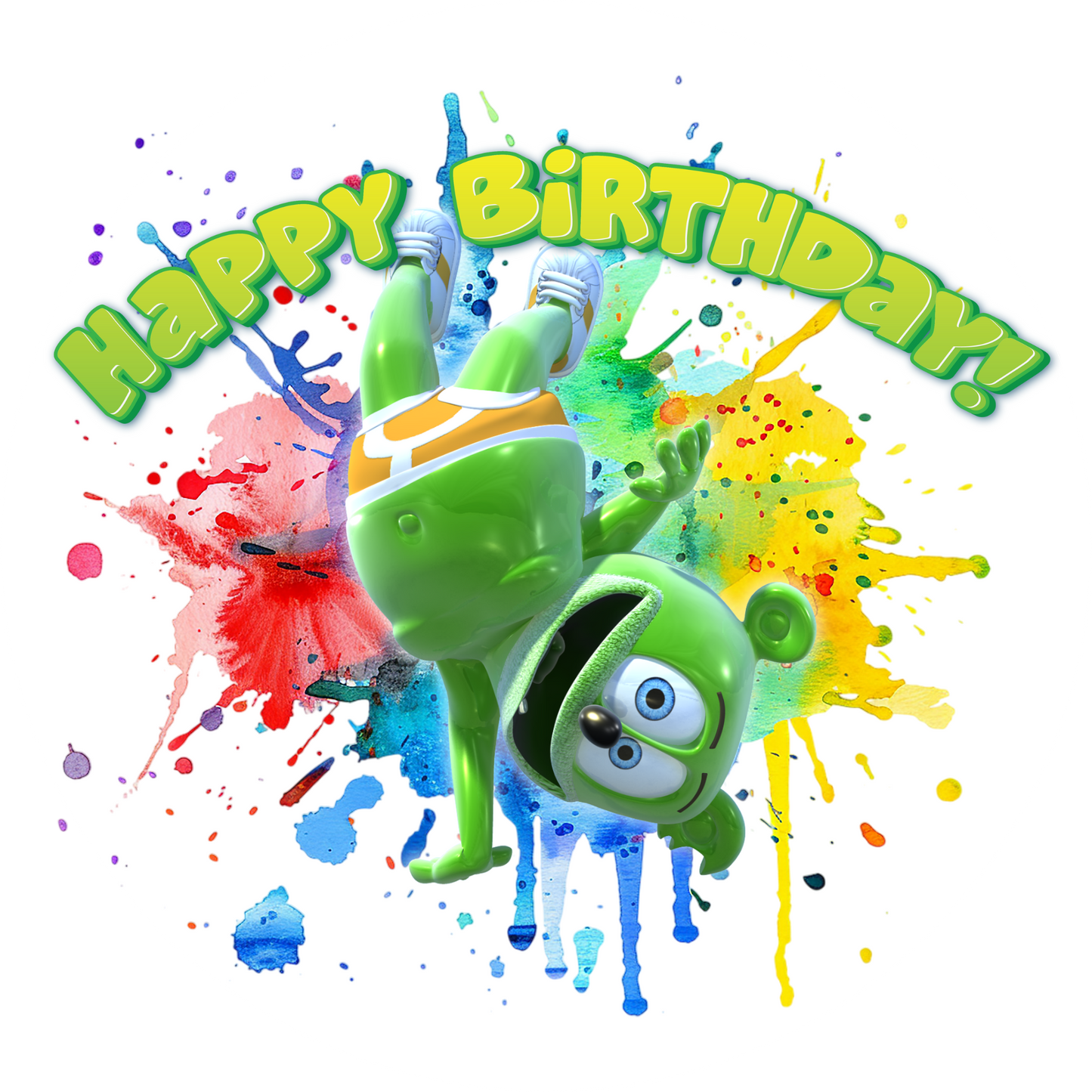 Gummibar and Friends® Break Dancing Edible Cake Topper