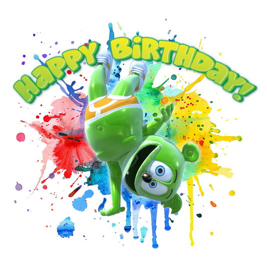 Gummibar and Friends® Break Dancing Edible Cake Topper