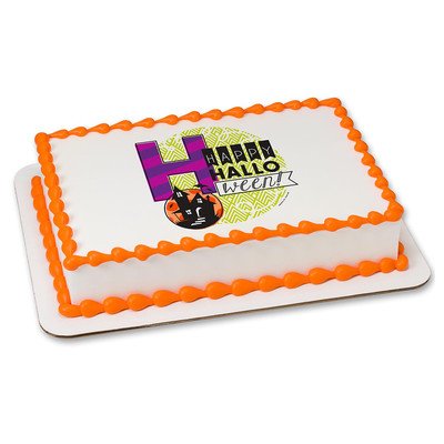 Halloween Edible Icing Image for 1/4 sheet cake
