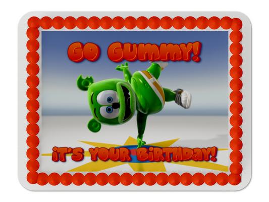 Gummibar and Friends® Go edible Cake Topper