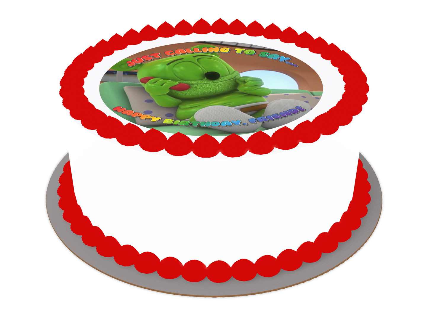 Gummibar and Friends® Calling Edible Cake Topper